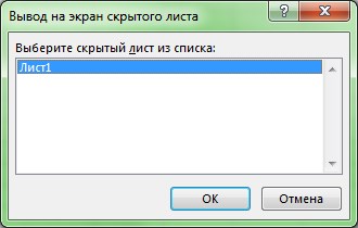 Список невидимых листов книги