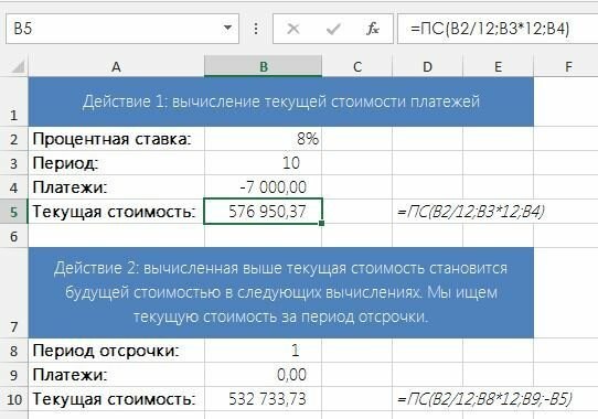 Как Рассчитать Чистый Дисконтированный Доход в Excel • Как рассчитать irr вручную