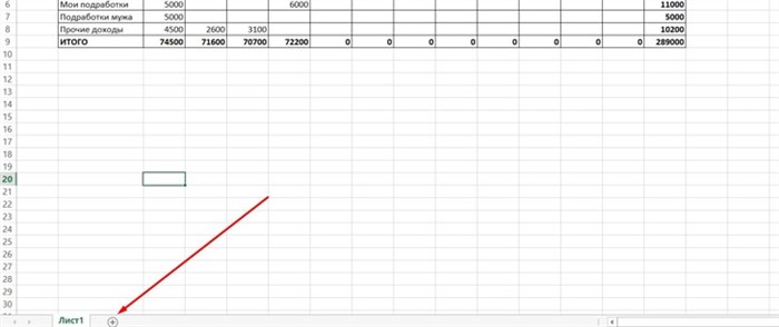 Учет доходов и расходов семейного бюджета в Excel